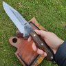 Faca Tática Forjada Artesanal Sobrevivência 8" em Aço carbono 5160 Full Tang - 10
