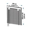 Ver imagem 6 de Persiana Bambu Rolo Bambu 80 (l) X 220 (a) Cm Cortina Madeira Roller 0,80 X 2,20 Marrom