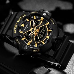Relógio Pulso Masculino Led Digital Duplo a Prova Dágua - 3