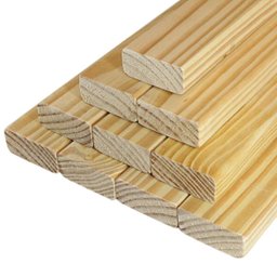 Fardo 6 Ripas de Madeira Pinus Aparelhado 2x4,5 C/ 100cm - 3