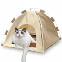 Ver imagem 1 de Tenda Caminha Gato Cachorro Pet Cabaninha Casinha Dobravel Portatil Animais Estimaçao Bichos Arranha