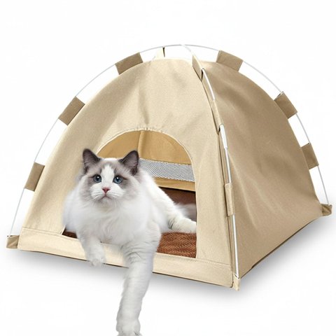 Tenda Caminha Gato Cachorro Pet Cabaninha Casinha Dobravel Portatil Animais Estimaçao Bichos Arranha