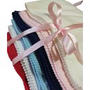 Ver imagem 2 de Manta Cueiro Bebê Malha com Pompom 70x80cm: Branco