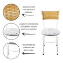 Ver imagem 2 de 2 Cadeiras Brancas para Cozinha Viena Palha:Floral Areia