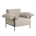Ver imagem 3 de Poltrona Industrial Basileia 105cm Yescasa Veludo Tx Bege Castor