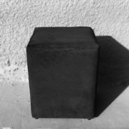 Puf Puff para Sala e Hall de Entrada Suede Preto Quadrado - 3