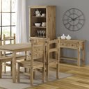 Ver imagem 5 de Estante de Madeira Maciça com 5 Nichos e 2 Portas Marrom Antique