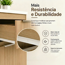 Ver imagem 6 de Balcão para Pia Iara 120cm 3 Portas 1 Gaveta com Prateleira Dourado - J Carvalho