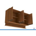 Ver imagem 4 de Armário Modulado Aéreo 4 Portas 165cm Liga Canela Kappesberg