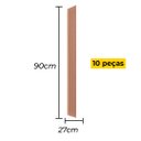 Ver imagem 5 de Painel Ripado Versátil Modular: Kit 10 Unid. 90x27cm Larg. (2,43m²) Talatto Painéis