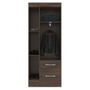 Ver imagem 2 de Guarda-Roupa Solteiro Oceania 3 Portas 2 Gavetas Cor Cacau