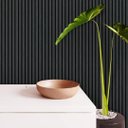 Ver imagem 2 de Papel de Parede Adesivo Madeira Ripado Preta Fina Gh Papel de Parede 3,0m