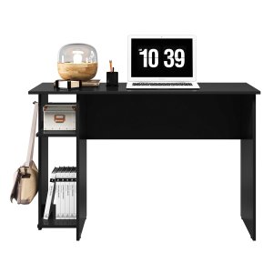 Mesa Gamer Leeds Q01 - Doce Sonho Móveis MESA DE ESCRITORIO MESA GAMER Preto