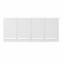 Ver imagem 2 de Armário Cozinha Aéreo 4 Portas Parede 120 x 52 cm Madeira Cor:Branco