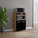 Ver imagem 7 de Balcão Multiuso para Cozinha Micro-Ondas 2 Portas Taiane Savana/Preto