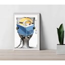 Ver imagem 1 de Quadro Decorativo Filme Infantil Sala Quarto +vidro 33x25 A4:branco