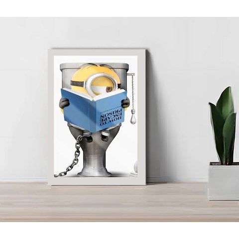Quadro Decorativo Filme Infantil Sala Quarto +vidro 33x25 A4:branco