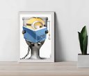 Ver imagem 1 de Quadro Decorativo Filme Infantil Sala Quarto +vidro 33x25 A4:branco