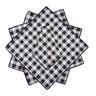 10 Guardanapos Xadrez Preto e Branco - 1