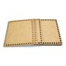 10 Base Mdf Crochê Cestos Fio de Malha 20cm Quadrada - 2