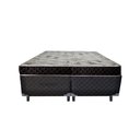 Ver imagem 1 de Cama Box King Colchão Aylla Espuma D33 NK Camas + Box Poliéster 70x193x203 Cor:Preto
