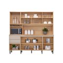 Ver imagem 6 de Kit Cozinha Austin 2.20 Linea Brasil Cinza/Jequitibá/Gris Fosco