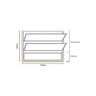 Vitro Basculante 60x100 Alumínio Branco Vidro Liso - 4