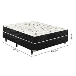 Cama Box Conjugada Casal Espuma Ortopédica 53x138x188 - 2 Cama Box Conjugada Casal Espuma Ortopédica 53x138x188 - 2
