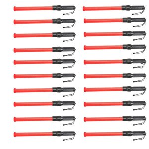 Bastao sinalizador luz Grande fluorescente Kit 10 Uni lanterna sinal emergencia Transito Manobra Ab.