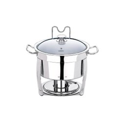 Rechaud Redondo Inox 5 Litros Banho Maria Álcool Gel Gp Inox - 2