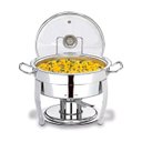 Ver imagem 4 de Rechaud Redondo Inox 5 Litros Banho Maria Álcool Gel Gp Inox