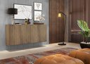 Ver mais imagens de Aparador Buffet Suspenso Multimóveis Veneza 4 Portas Fg3594 Rustic