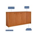 Ver imagem 5 de Buffet para Sala de Jantar 4 Portas Mdf 3 Prateleiras Lia Cimol Cinamomo