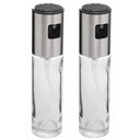 Ver imagem 1 de Kit 2 Borrifadores Spray Azeite Vinagre 100ml Wolff Aço Inox Vidro Pulverizador Pequeno Temperos