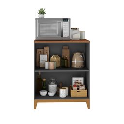 Balção para Cozinha 2 Portas 80 Cm com Pés de Madeira - 2
