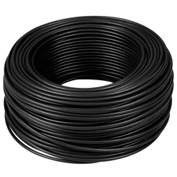 Elétricos fios e cabos, 4,0 mm - Preto 100 Metros - 1