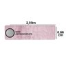 Passadeira Pratatêxtil 0,66m X 2,00m Antiderrapante.:rosa - 3