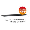 Ver imagem 4 de Tampo para Balcão MDP 120 cm Evidence Lacca Onix Poliman