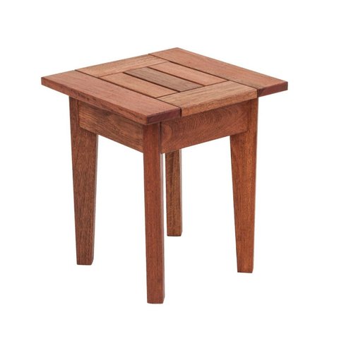 Banco sem Encosto 1 Lugar 39cm x 45cm Ecograndis Jardim Marrom/Jatobá