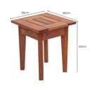 Ver imagem 3 de Banco sem Encosto 1 Lugar 39cm x 45cm Ecograndis Jardim Marrom/Jatobá