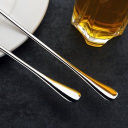 Colher com Cabo Longo 20,5cm Aço Inoxidável Walfos , Colher de Chá, Sorvete, Sobremesa e Piquenique - 3