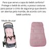 Capa Protetora Carrinho Bebê Protetor Universal Colchonete Luma Baby Rosa - 3