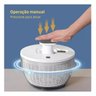 Centrifuga de Salada Folhas Grande Simples Usar Cor Branco - 3