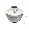 Centrifuga de Salada Folhas Grande Simples Usar Cor Branco - 5