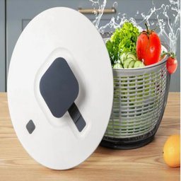 Centrifuga de Salada Folhas Grande Simples Usar Cor Branco - 6