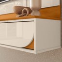Ver imagem 2 de Rack Aura para TV até 65 Polegadas 182cm MDP Laqueado Off White Madetec Móveis