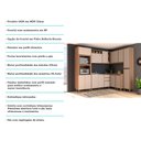 Ver imagem 4 de Armário de Cozinha Completa 8 Peças sem Tampo de 120 Vanilla com Connect Lari Luciane Móveis