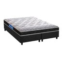 Ver imagem 1 de Cama Box King: Colchão Espuma Probel Guarda Costas Super Resistente + Base CRC Suede Gray(193x203)