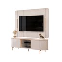 Ver imagem 5 de Rack Painel para TV até 65 Polegadas com LED 100% MDF 180CMX132CM Curvo Adele Branco Off White