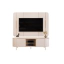 Ver imagem 2 de Rack Painel para TV até 65 Polegadas com LED 100% MDF 180CMX132CM Curvo Adele Branco Off White